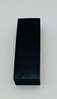 Stabilized Ceylon Ebony, also known as Indian Ebony is an exotic wood most ordinarily native to southern India and Sri Lanka. It makes beautiful knife handles. Shown is a  block.