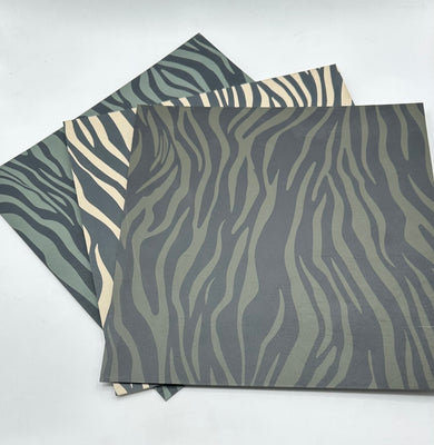 Kydex Zebra is an exotic and dynamic pattern. We carry three varieties: Desert Tan, Foilage, and OD Green. Comes in 12