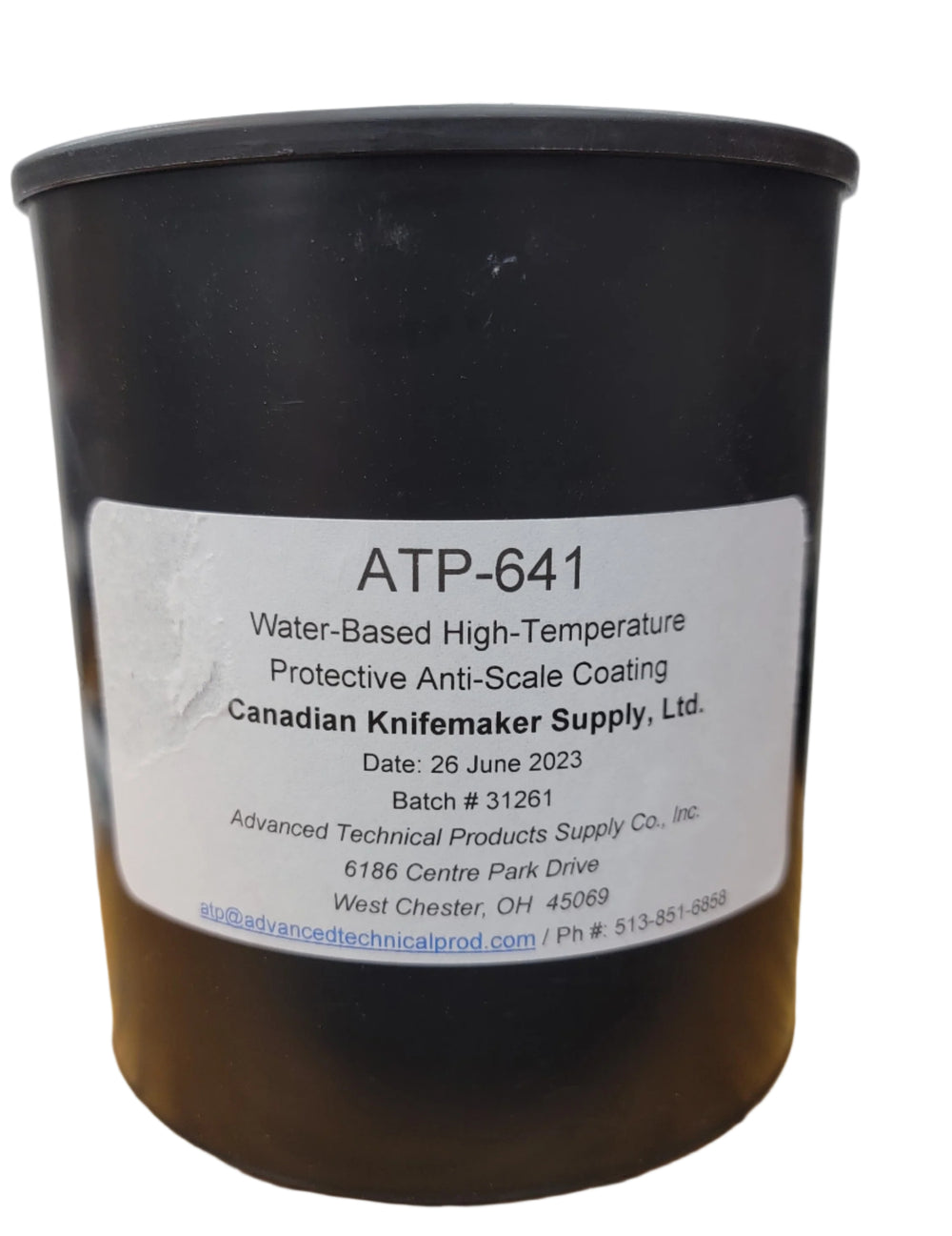 ATP is a water-based high-temperature anti-scale coating, designed to minimize the challenges that knife makers face during heat treatment of knife blades. Comes in 500 ml and 1000 ml.