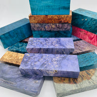 Stabilized Wood Blocks - Variety of  Colours and Sizes