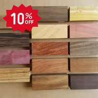 
              Hardwood - Non-Stabilized Blocks - 1" x 1.5" x 6"
            