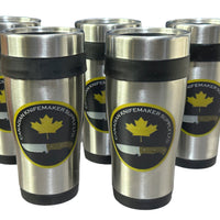 Stainless Steel Tumbler Coffee Mug with Canadian Knifemaker Logo.&nbsp;