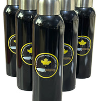Wide mouth Stainless Steel Water Bottle with Canadian Knifemaker Supply Logo.