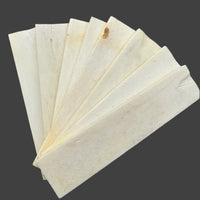 White bone flat - 4.25" x 1.25" x 1/8"