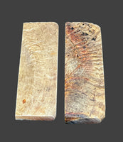 
              Natural Rams Horn Scale Sets are crafted from authentic ram horn with a unique blend of hues. Shows two scales of beige and brown lines. 
            
