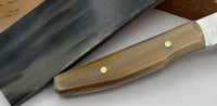 
              Ox Horn Knife Handle Scale Set - Honey Coloured  1.5" x 1/4" x 5"
            