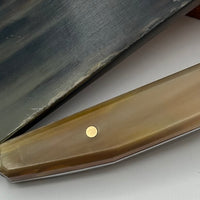 Ox Horn Knife Handle Scale Set - Honey Coloured  1.5" x 1/4" x 5"