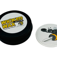 Essentials Kit contains one of: Blue Dykem, Wicked Wax, Set of 123 blocks, C-Bond Extra thin (120ml) and C-Poxy 5 (250ml). Things a Knifemaker needs in the Shop. 