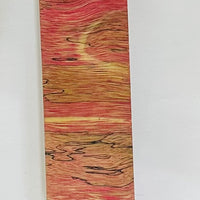 Spalted Tamarind - Fireball Red -  1 1/2" x 1 3/16" x 4 1/4"