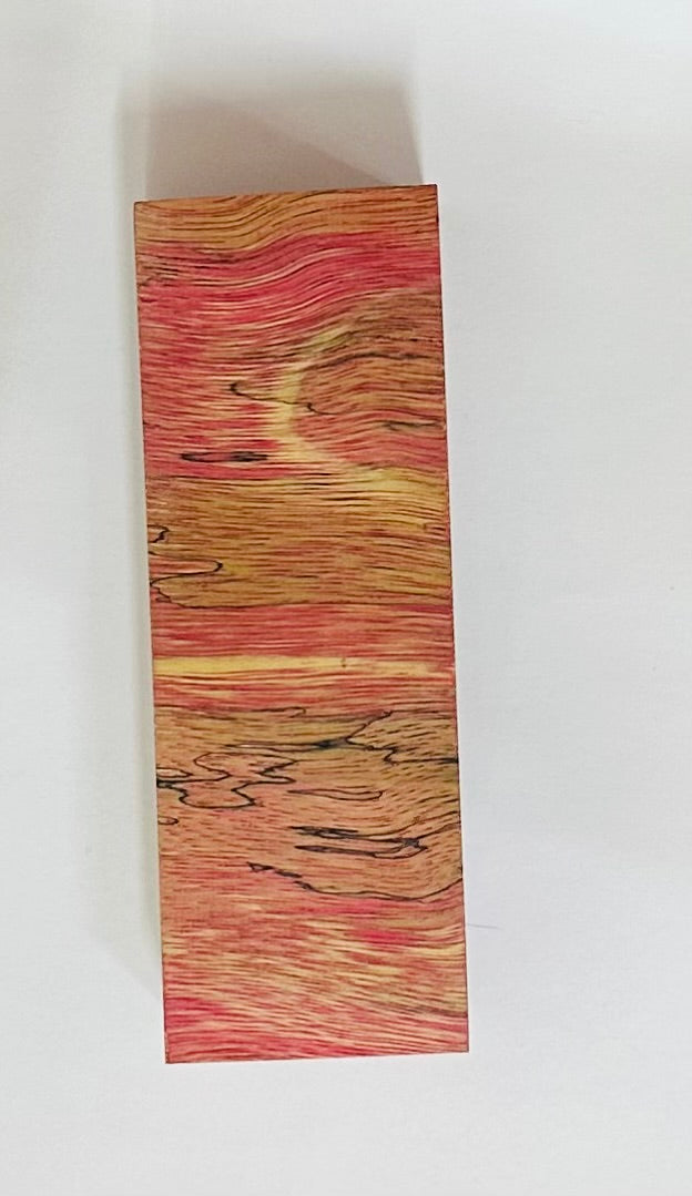 Spalted Tamarind - Fireball Red -  1 1/2