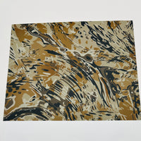 Kydex Relv is an innovative and dynamic pattern. This is a Copperhead 12" x 12" x 0.080 sheet. It has black, brown, grey and white waves.  