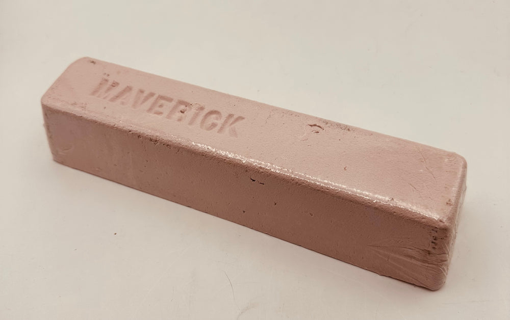 
Pink Bar of No Scratch buffing compound. Comes in a 2.8 lb. and is approx. 10