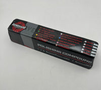 
              
Black Bar of buffing compound. Comes in a 3 lb. and is approx. 10" x 2" x 2”. Knife making tool.
            