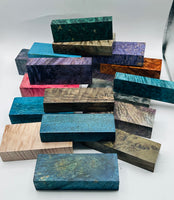 
              Stabilized Wood Blocks- Variety of  Colours and Sizes
            