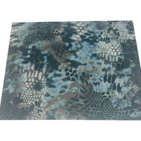 Kydex sheet with innovative reptile pattern on a white background.