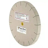 10" Slotted Replacement Wheel for the Razor Sharp Edgemaking System and 5/8" to 3/4" bushing.