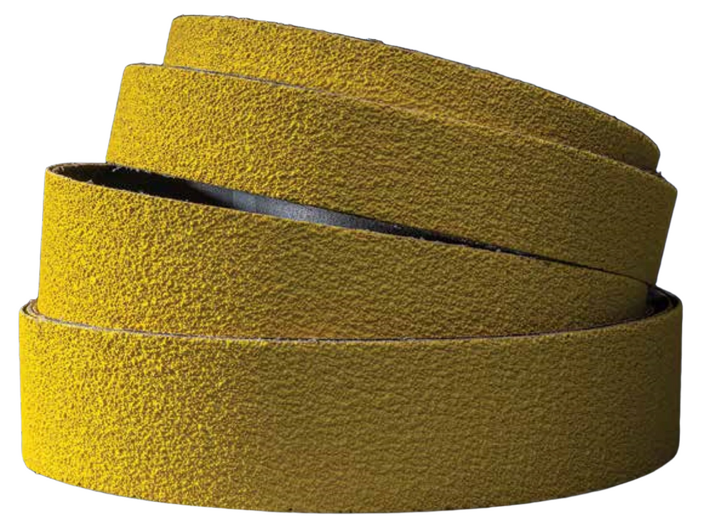 Yellow RazorStar belts are setting the new standard in grinding productivity, efficiency and quality for knife making.