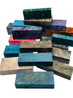 
              Stabilized Wood Blocks - Variety of Colours and Sizes
            