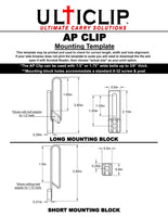 
              Ulticlip Mounting Template drawings 
            