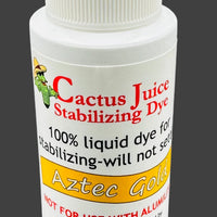 Aztec Gold comes in a 2 oz. container. The colours are designed specifically to add bright, vibrant colours to wood and other porous materials.  
