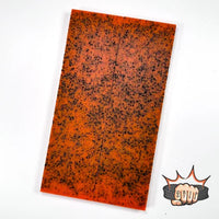 
              Grip-Tec™ is a revolutionary rubber and resin composite  knife handle material ifor hunting knives, filet knives, kitchen knives, and your favorite EDC knife. It comes in many vibrant colours. Shown is a sheet of blaze orange colour. 
            