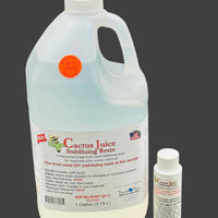 One gallon jug of Cactus Juice and one small container of activator. For wood & porous materials makes them harder & adds colour.
