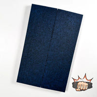 Grip-Tec™ is a revolutionary rubber and resin composite  knife handle material ifor hunting knives, filet knives, kitchen knives, and your favorite EDC knife. It comes in many vibrant colours. Shown is a sheet of navy blue. 
