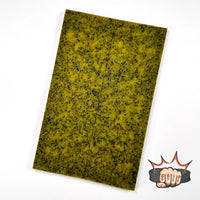 
              Grip-Tec™ is a revolutionary rubber and resin composite  ideal for hunting knives, filet knives, kitchen knives, and your favorite EDC knife. It comes in many vibrant colours. Shown is a sheet of yellow and black. 
            