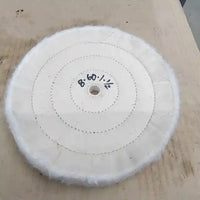 8" sewn buffing wheel 3/4" thick - 60 ply