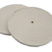 Cotton sewn buffing wheel 10" in diameter and approximately 1/2" thick - 40 ply.