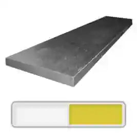 440-C Stainless Steel one of the most widely recognized steels in knife making with brilliant shine for kitchen sets. Comes in bars of various heights and widths and 12 inches long but can be any length requested.