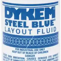 Bottle of Blue Dykem layout fluid to use in custom knife making. 