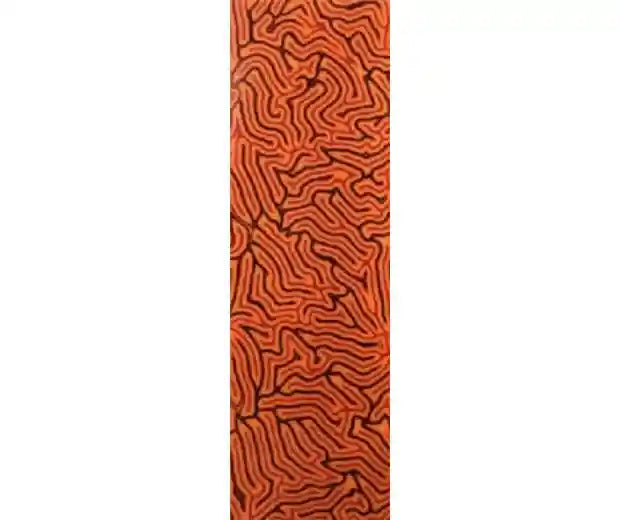 CrazyFiber is a beautiful and unique composite knife handle material for knifemakers. Fireball is red, orange and black streaks.