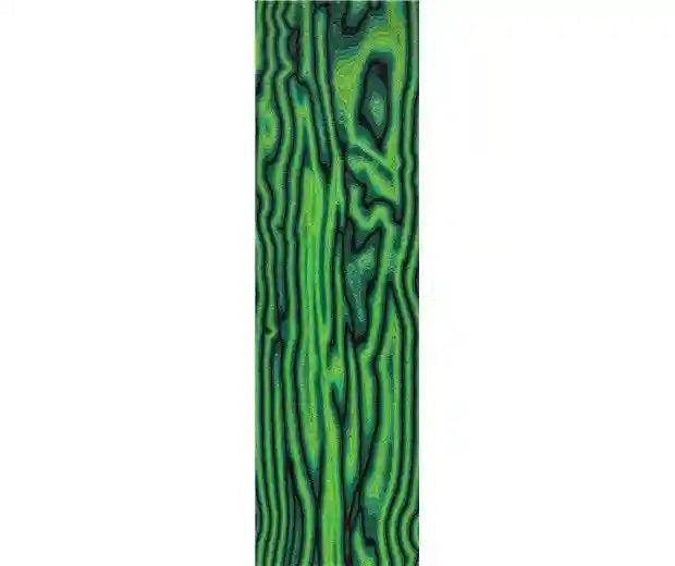 CrazyFiber is a beautiful and unique composite knife handle material for knifemakers. Goblin is green and black streaks.