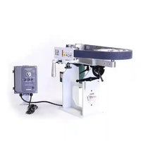 
              Vertical view of 2" x 72" belt grinder for knife making of custom knives.
            