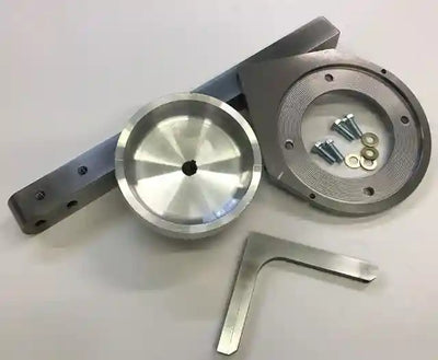 Direct Drive Kit to convert a KMG Grinder to direct drive for custom knife making. Custom knife making grinder accessories. 