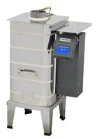 
              Vertical salt bath with digital controls for heat treating knife blades. Custom knife making. 
            