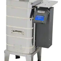 Vertical salt bath with digital controls for heat treating knife blades. Custom knife making. 