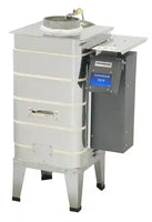 
              Vertical salt bath with digital controls for heat treating knife blades. Custom knife making. 
            