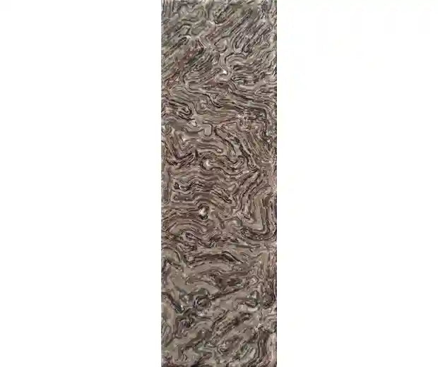 CrazyFiber is a beautiful and unique composite material for knifemakers. Burl is brown and black vertical and horizontal lines.