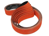 
              Orange Norton Blaze is highest grade of ceramic belts 2”X72” for knife making.  Comes in 36, 60 &120 grits.
            