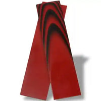 UltreX SureTouch composite is the perfect modified G-10 knife handle material.It provides brilliant colors, extreme durability, and an excellent anti-slip rubber property. Shows two  red and black scales. 